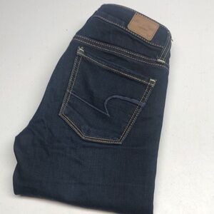 LIKE NEW AMERICAN EAGLE DARKWASH SKINNY SUPER STRETCH JEANS 00/24x29 🦅